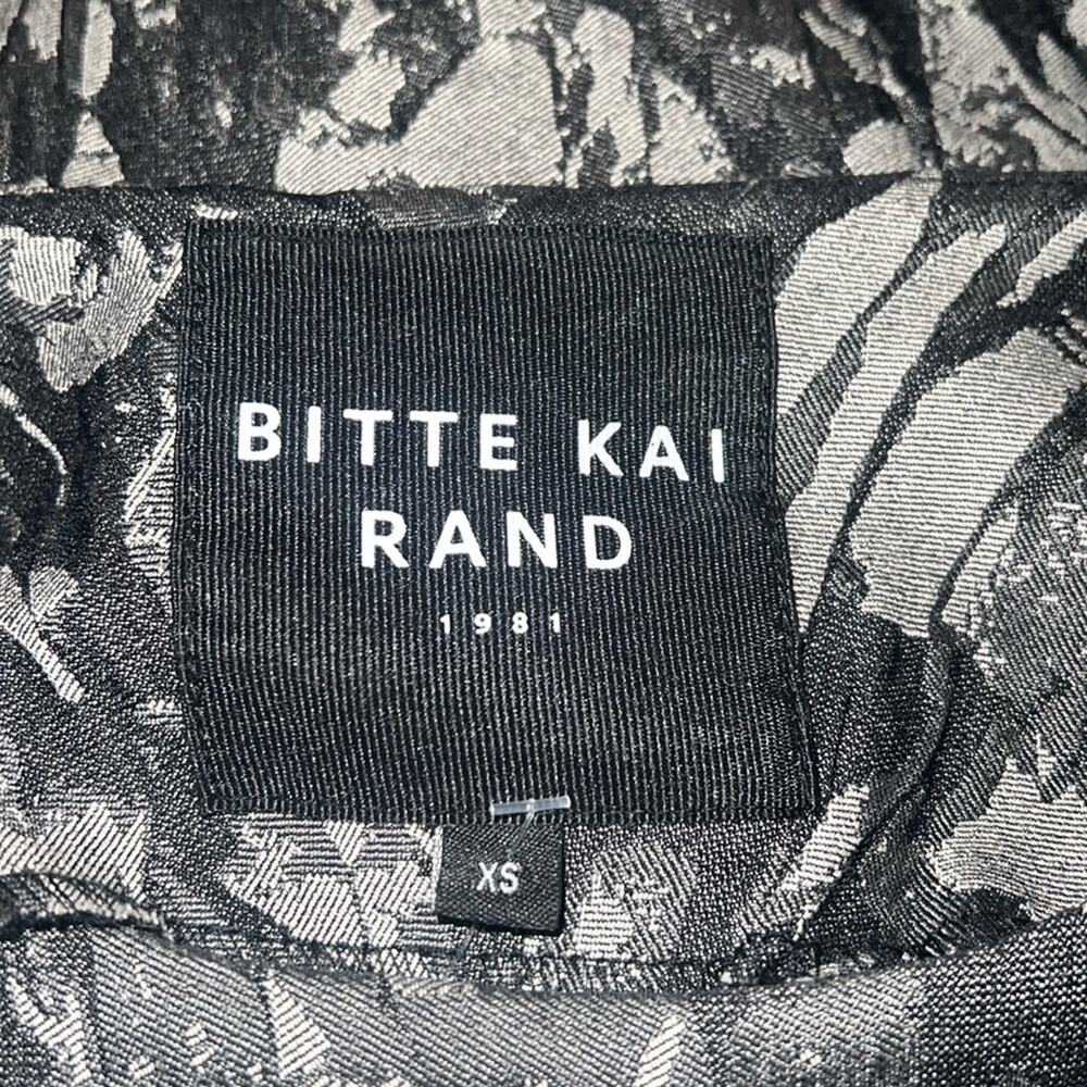 Bitte Kai Rand Patterned Body Con Zip Up Dress Xs - image 2
